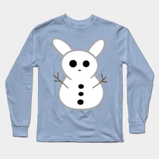 Snow Bunny snowman Long Sleeve T-Shirt